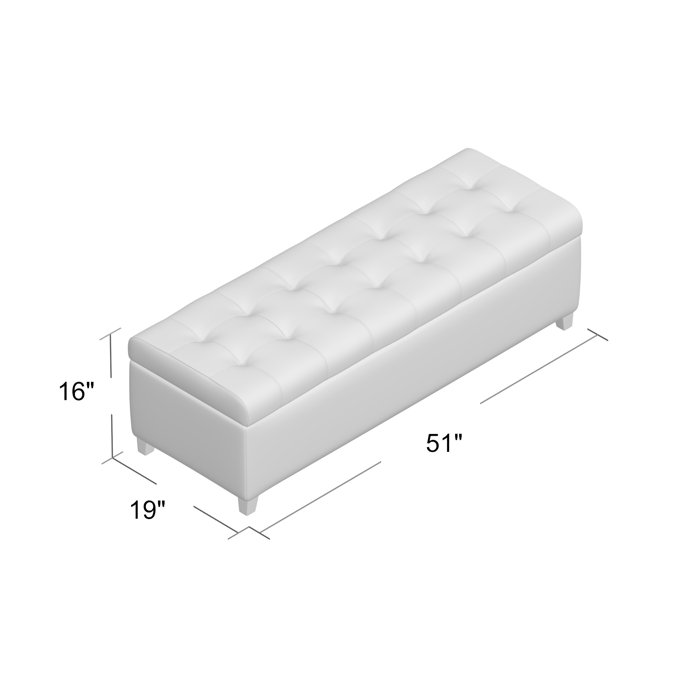 Darby Home Co Foosland Upholstered Flip Top Storage Bench & Reviews